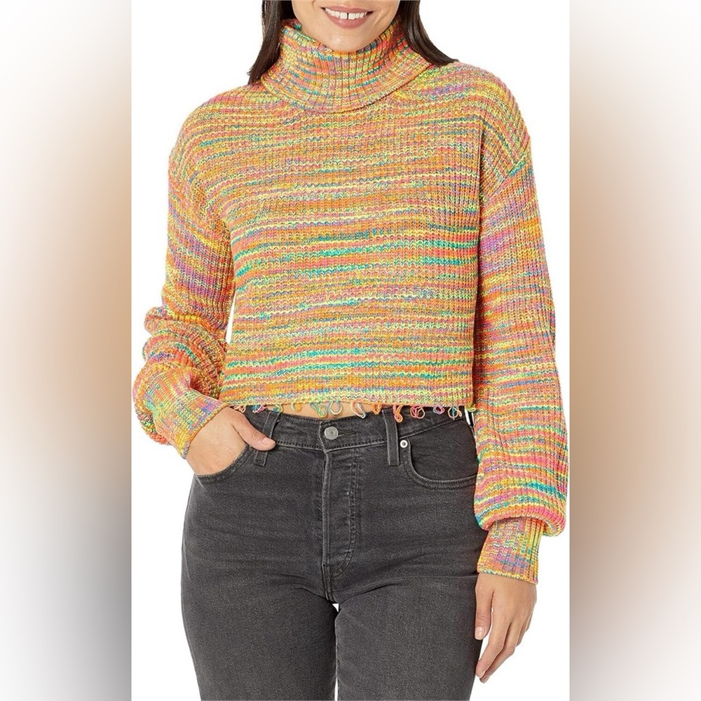 NWT Steve Madden Gabbi Cropped Turtleneck Sweater XS